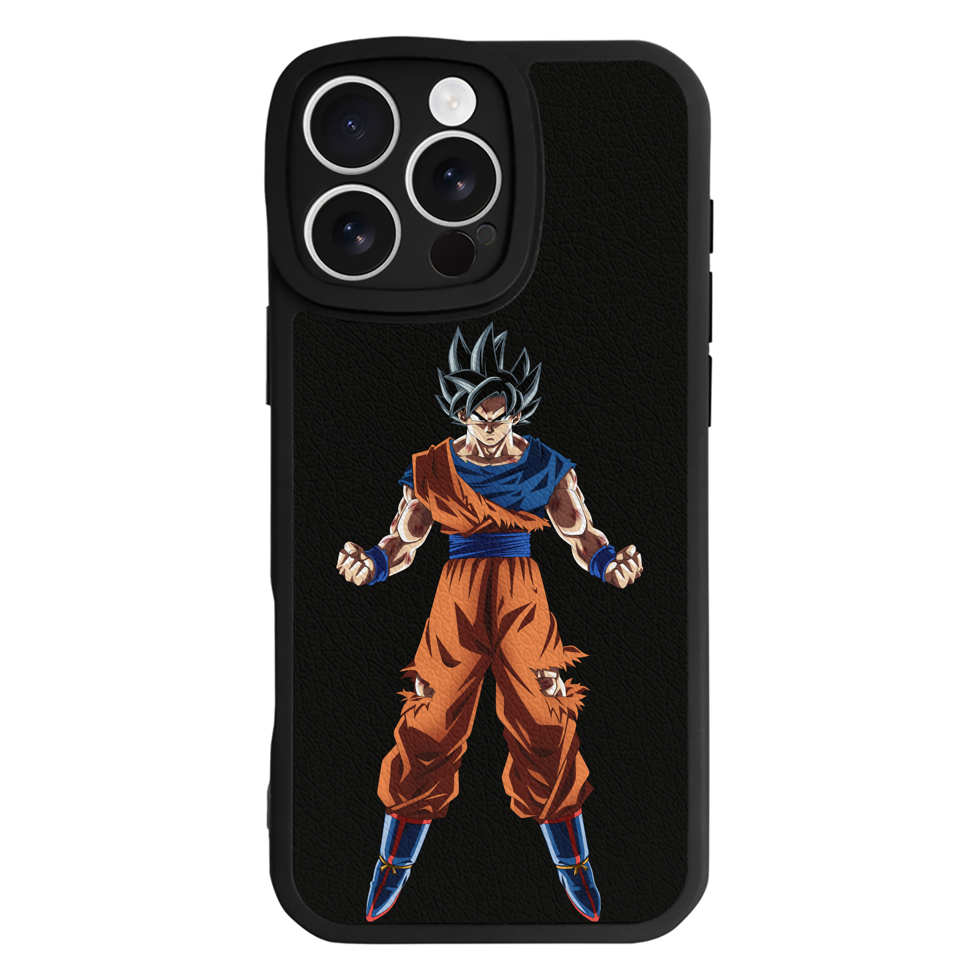 （画像用） ドラゴンボール 孫悟空（そん ごくう）Son Goku カカロット DRAGON BALL Kakarotto 【iPhone 16シリーズ対応】シリコンスマホケース（レザー調） 材質：シリコン